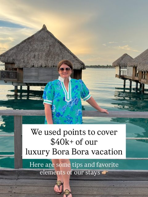 🌴 Points for the win… again!

We just back from an incredible 6 night stay in Bora Bora.
🥹 That I still can’t wrap my head around actually happened!! 

🦄 It was true point magic and constant pinch me - how amazing points really are!! 

I got the same questions again & again -

Which resort did we prefer?
And exactly how can this booking be recreated?

🫶 Of course I never ever gate keep so I did 2 full blog posts with alllll that info!

I’m breaking down exactly how we used points for… 5 nights at St Regis Bora Bora: $15,800 3 roundtrip business class flights on Air Tahiti Nui: $22,500 1 night Westin Bora Bora: $3900 3 roundtrip positioning flights on Southwest: $660

😅Oh, and let’s be clear here - we’d never ever have paid those prices. So we didn’t “save $40K+” - that’s just what points covered and made possible!

👉🏼 Comment TURTLE

And I’ll send you BOTH posts
