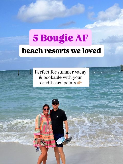 ☀️ Summer vacation is here and I’m excited for some amazing bougie resorts - 
- On points of course!! 

I looooove how easy it is to use points for these incredible stays…

🌴 Alila Mayakoba
Booked with Hyatt points.
Large pool next to beach & several more near the lagoon.
Bikes all over the resort for use + buggies if you prefer.
Each room gets their own “dedicated host” to help them make reservations or help with any needs. Ours was AMAZING (Request Omar :) 

💦 Grand Hyatt Baha Mar
Booked with Hyatt points. 
Endless pools, an actual water park ON site, tons of restaurants, shops, a basketball court, mini golf, casino and endless beach with that gorgeous blue water. 

🇮🇹 Conrad Chia Laguna Sardinia
Have a Hilton Free Night Award? Or Hilton points? Use them here. This would be especially good for a 5 night stay with that 5th night free on points!
Ultra luxurious. Private beach. Stunning pool on a larger property that has entertainment at night with shops and restaurants on site. 

🌺 Wailea Beach Resort
Wanting to take advantage of Marriott’s 5th night free when booking with points? THIS Is one of my top choices. SO luxurious AND family friendly! Multiple pools, arcade room, movie room and a short walk to the beach access. 

🐒 Andaz Papagayo
Another great place to use Hyatt points.
A luxury resort in a gorgeous setting. Monkeys in the trees. Multiple pools and restaurants on site and golf carts to risk you wherever you want to go!

👉🏼 Comment BEACH
I’ll send you details on exactly the points to earn for these stays!

#alilamayakoba 
#grandhyattbahamar 
#conradchialagunasardinia 
#waileabeachresort 
#andazpapagayo