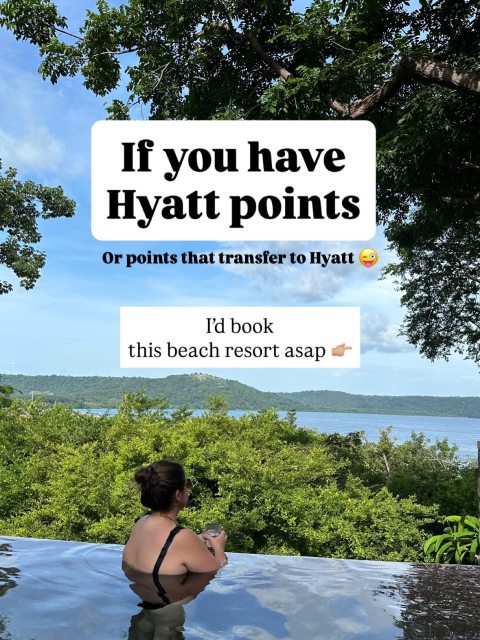 ✨ LIKE this post AND
Comment monkey ✨

I’ll send you my best tips on earning points for $0 stays at Hyatts

& our trip report with everything we did during our stay

💡Did you know when you stay at a Hyatt with points - you don’t pay taxes OR resort fees

🥳 So those points stays at Hyatts are even more valuable than you may realize

🐒We spent 4 nights at the Andaz Papagayo and loved the perfect mix of bougie resort, pools, beach and nearby adventure

@andazpapagayo 
#andazpapagayo 
#hyatt 
#costarica